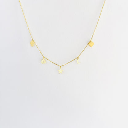 Lina Necklace - 18k gold