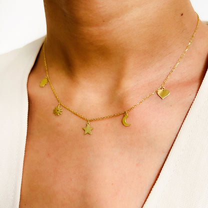 Lina Necklace - 18k gold
